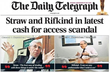 After a week of criticism from rivals, Daily Telegraph's 'cash for access' expose provides 'perfect response'
